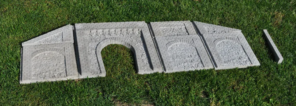 Opěrná zeď spojovací sloupek G - Modul 06