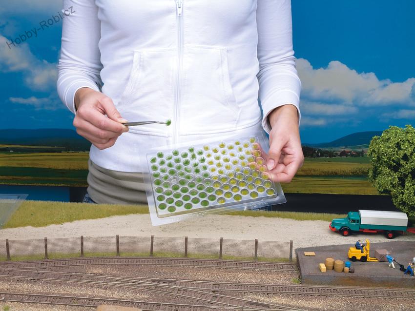 Travní trsy 6 mm zelené - Noch 07127