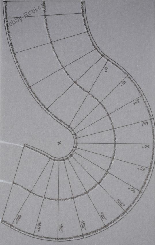 Silnice asfaltová zatáčky 2 ks H0 - Noch 60704
