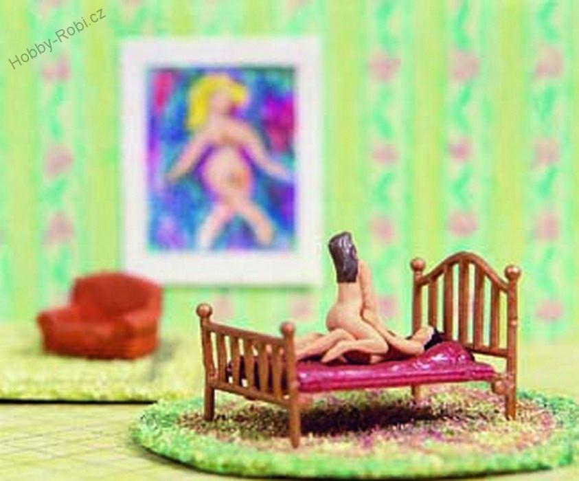 Milostná scéna postelová H0 - Noch 15960