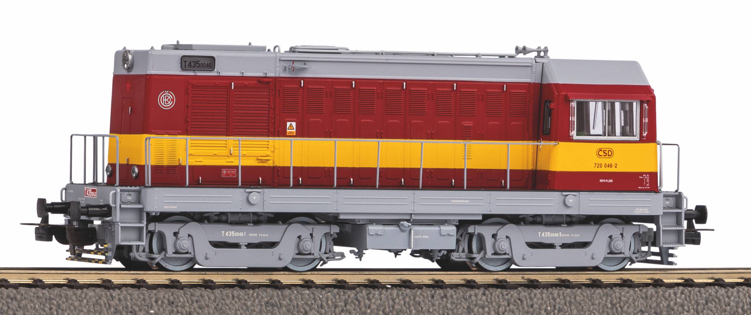 Motorová lokomotiva 720 046 Hektor ČSD H0 zvuk - Piko 52432