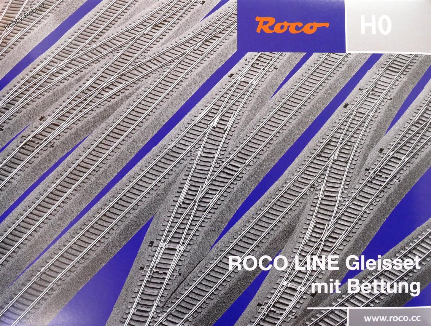 Výhybka s podložím levá ruční Wl15 Roco Line - Roco 42532