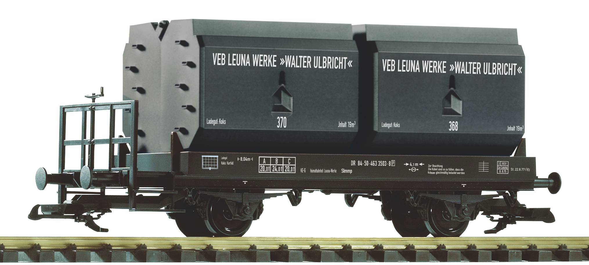 Nákladní kontejnerový vůz na koks DR G - Piko 37773