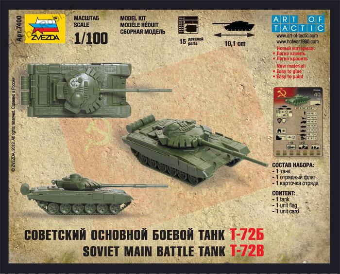 Zacvakávací model tanku 1:100 T 72 - Zvezda 7400