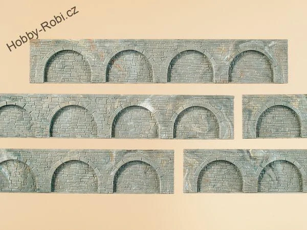 Opěrné zdi s arkádami TT - Auhagen 43628