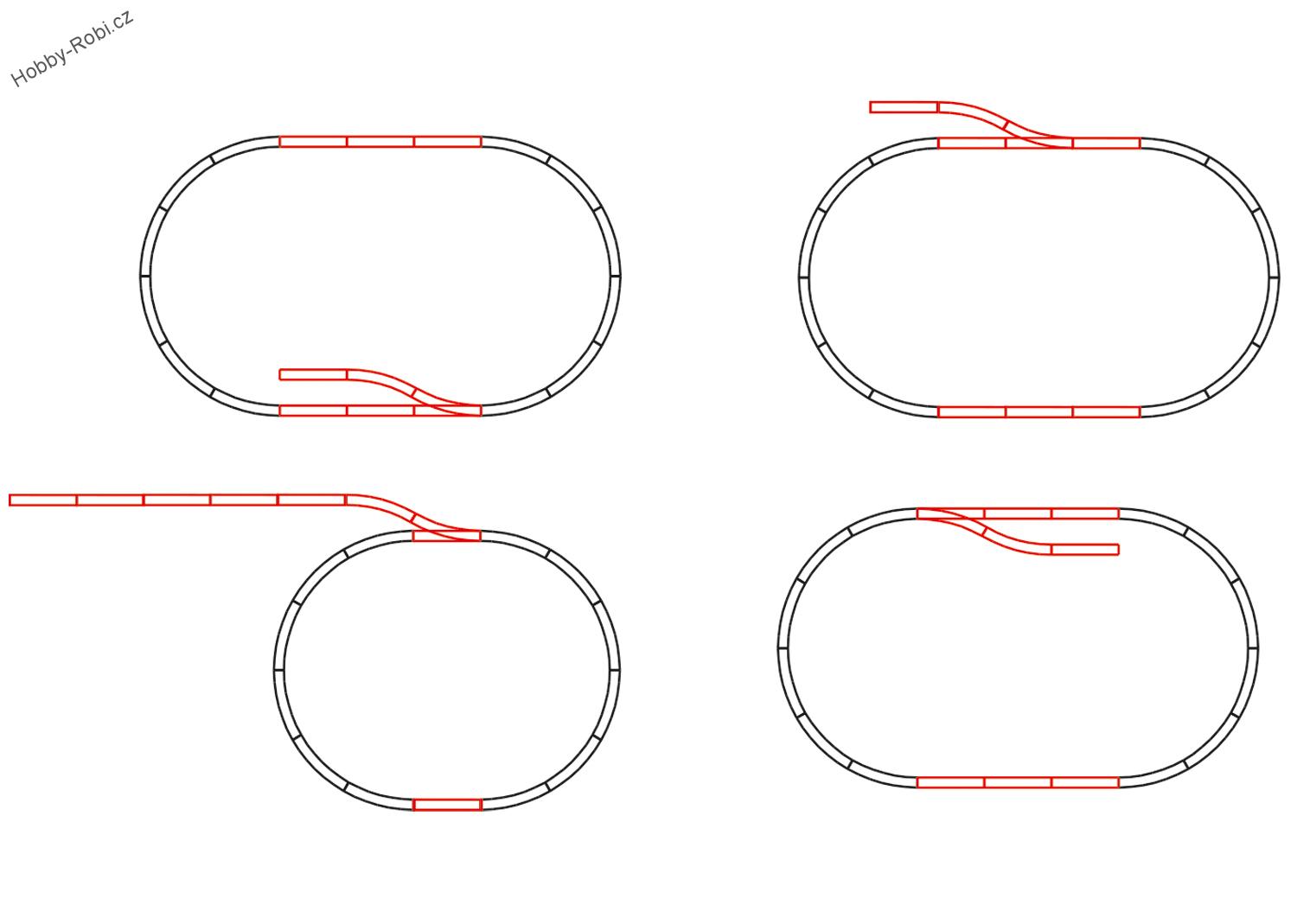Rozšiřující sada kolejí odbočka G - LGB 19901
