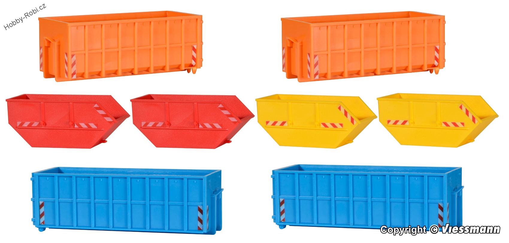 Odpadové kontejnery H0 - Kibri 38648