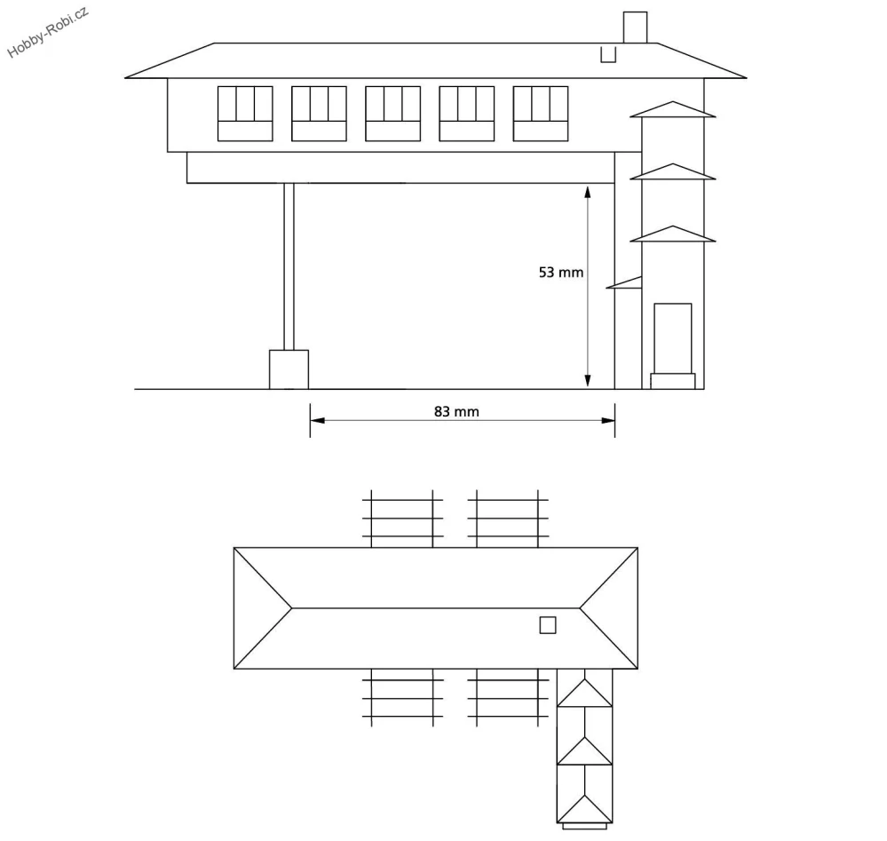 Stavědlo mostové TT - Auhagen 13304