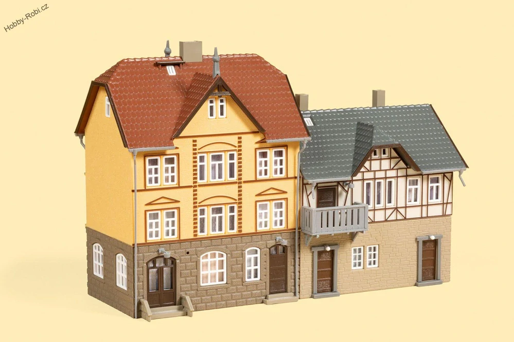 Městské domy Nádražní ulice 2/4 H0/TT - Auhagen 12354