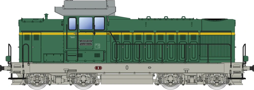 Motorová lokomotiva Faur LDH 125-032 Benešov - Albert-Modell 080013
