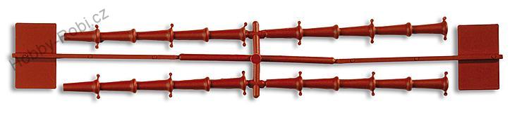 Střecha z tašek a hřebenáč G - Faller/Pola 333101