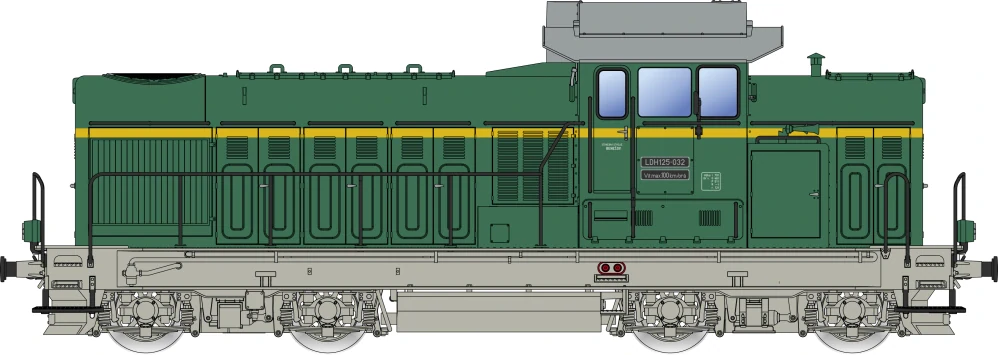Motorová lokomotiva Faur LDH 125-032 Benešov - Albert-Modell 080013