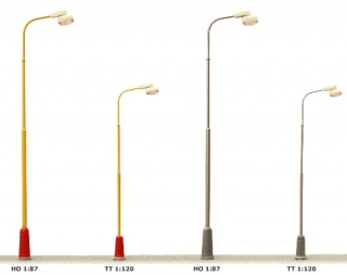 Pouliční lampa ocelová žlutá TT - JM 312101