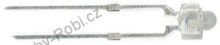 LED červená čirá 1,8 mm