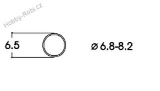 Bandáž pro kolo 6,8 - 8,2 mm 1 ks - Roco 40067