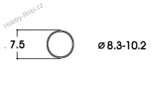 Bandáž pro kolo 8,3 - 10,2 mm 1 ks - Roco 40068