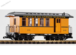 Osobní vůz se služebním oddílem D&RGW G - Piko 38601