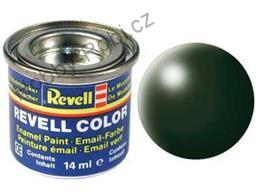 Barva emailová hedvábná tmavě zelená č. 363 - Revell 32363