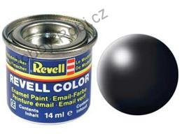 Barva emailová hedvábná černá č. 302 - Revell 32302