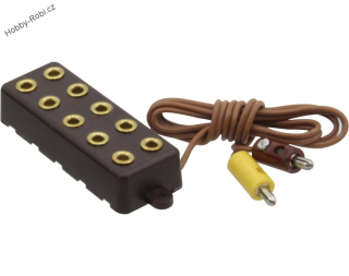 Rozbočovací zástrčka mini banánků 2,6 mm - Donau 750