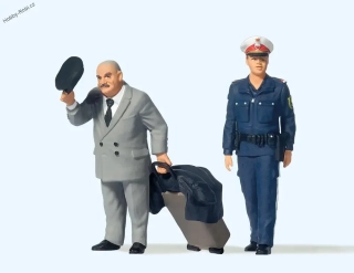 Postavičky Cestující a policistka G - Preiser 44915
