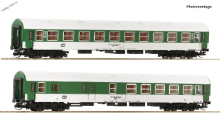 Rychlíkové vozy ČD 2ks TT - Roco 6280011