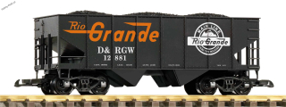 Výsypný vůz s nákladem uhlí Rio Grande G - Piko 38959