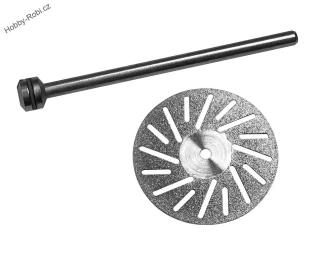 Diamantový řezný kotouč 22 mm se stopkou - Donau 1646
