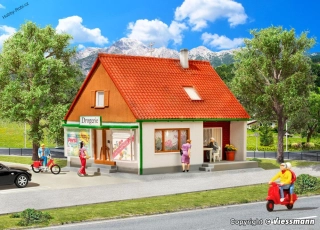 Rodinný domek s prodejnou H0 - Kibri 38720