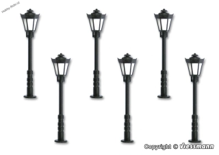 Parková lampa LED 6 kusů H0 - Viessmann 60706