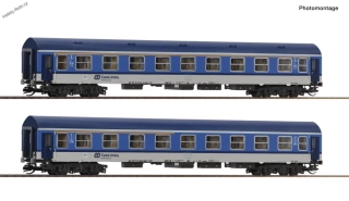 Rychlíkové vozy ČD 2ks TT - Roco 6280019