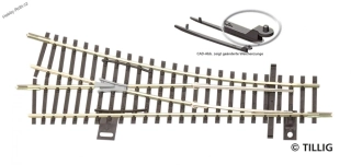 Pravá výhybka EW1 TT - Tillig 83328 (83323)