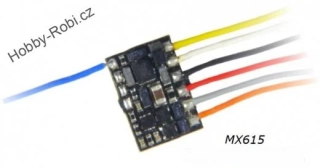 Dekodér lokomotivní miniaturní s vodiči - Zimo MX615