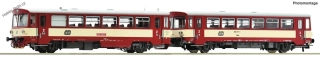 Motorový vůz 810 328 s přívěšákem ČD H0 - Roco 7700022
