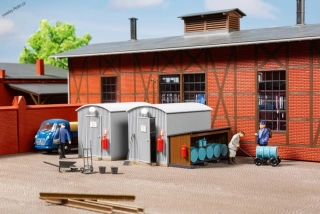 Boudy plechové s příslušenstvím H0 - Auhagen 11478