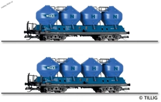 Cementové vozy NHN TT 2 kusy - Tillig 01114